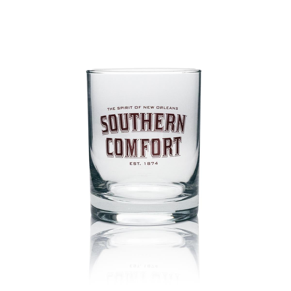 6x Southern Comfort Whiskey Glass Tumbler 400ml red lettering – View 2