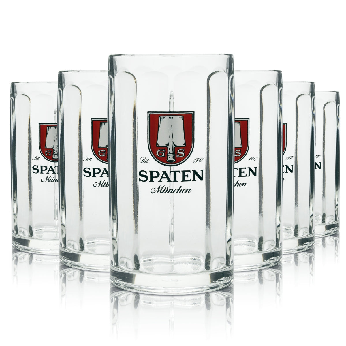 6x Spaten beer glass mug 400ml Brema