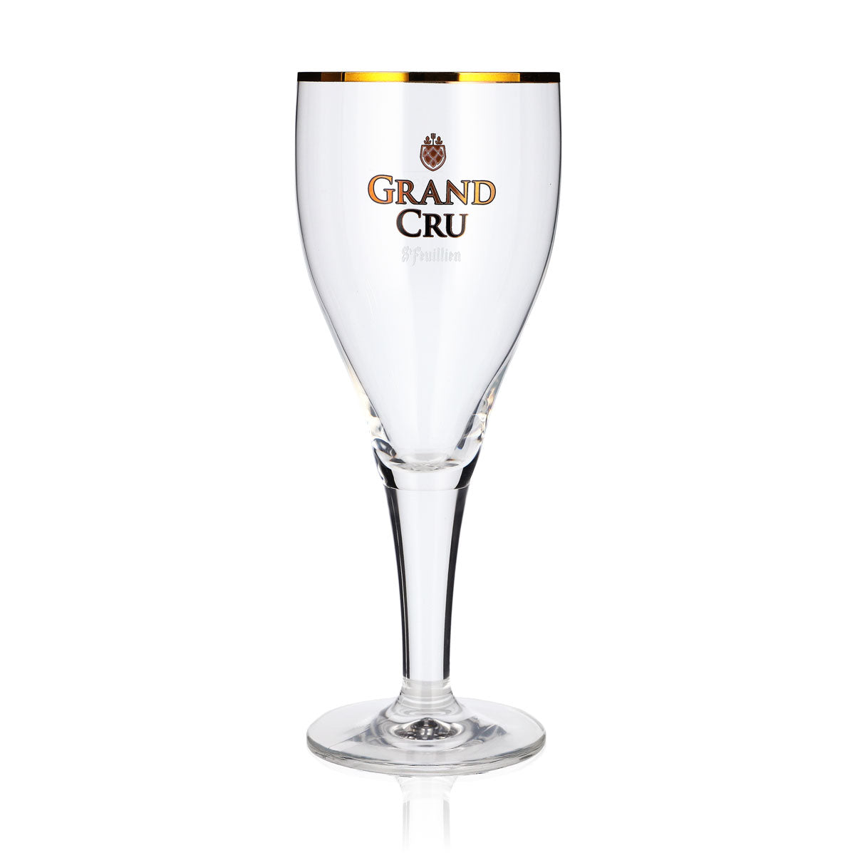 6 St. Feuillien Grand Cru Beer Glasses, 0.55 L, Tulip-Shaped, Gold-Rimmed – View 2