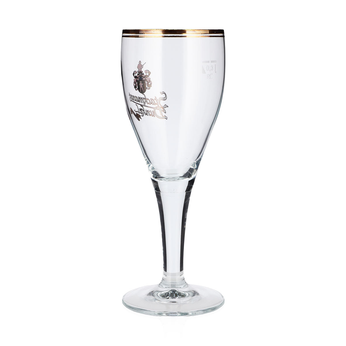 6 Stackmann's Beer Glasses, 0.3 L, Trophy-Style, Dark, Double Gold Rim, Ritzenhoff – View 4