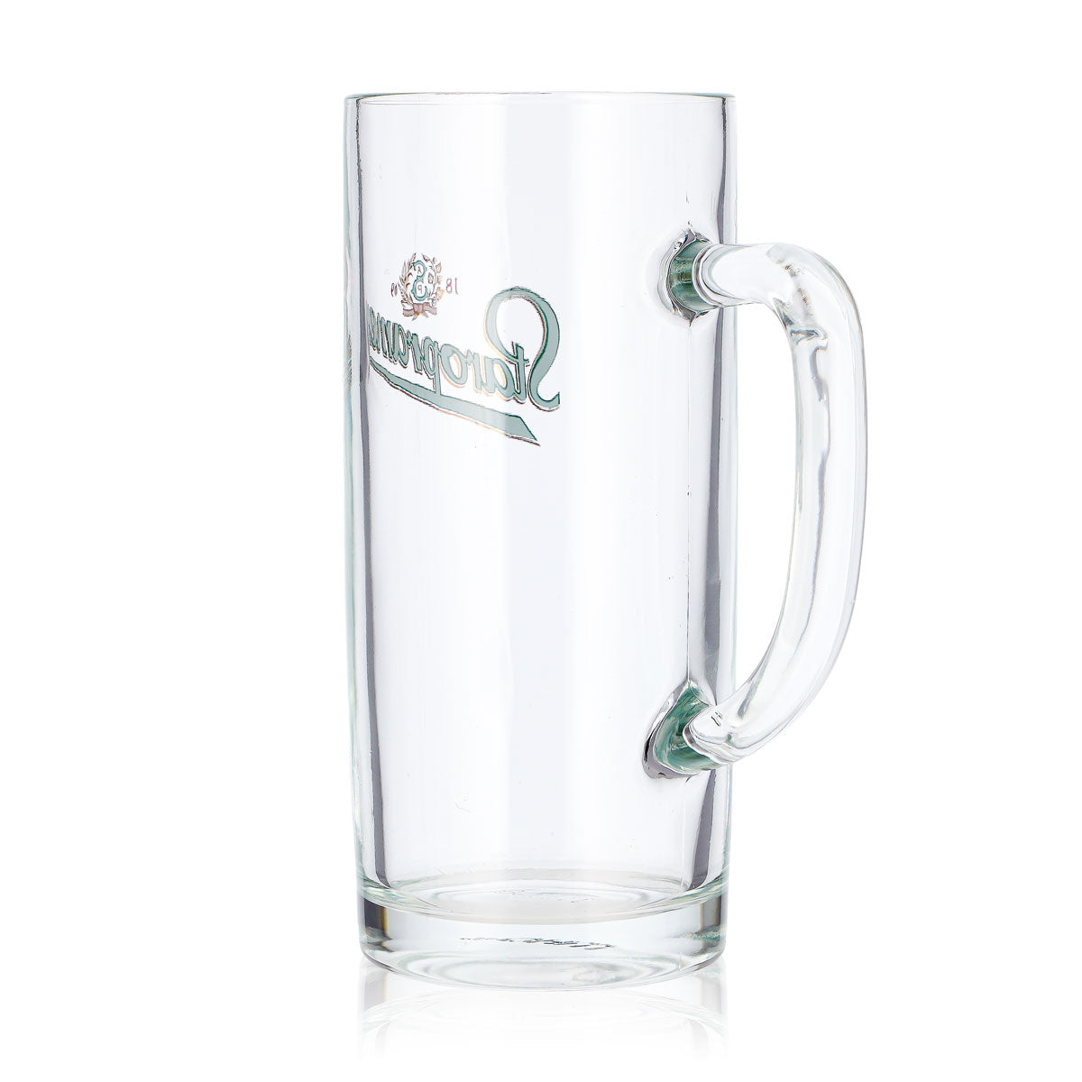 6 Staropramen Beer Glasses, 0.4 L, Green Logo, Sahm (Set of 6) – View 5