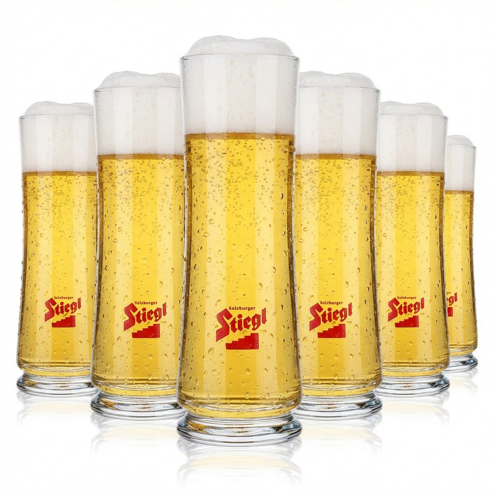 6x Stiegl beer glass 0.2l mug/bar beer glasses beer glass Sahm