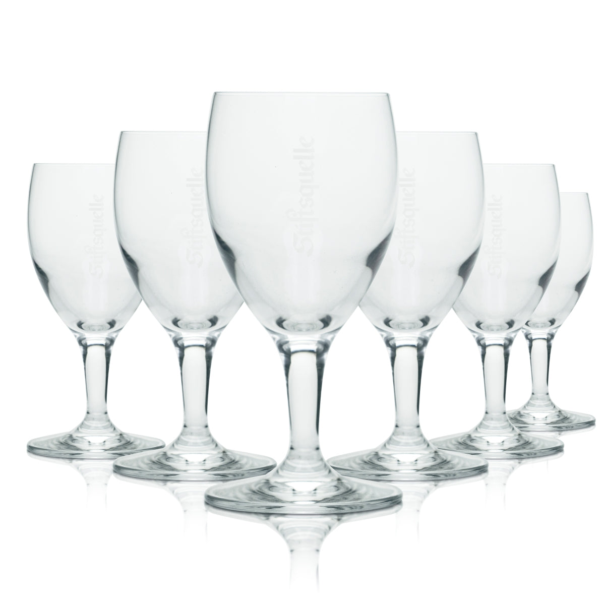 6x pen source glass 0.18 l tulip goblet glasses mineral water sparkling soda juice