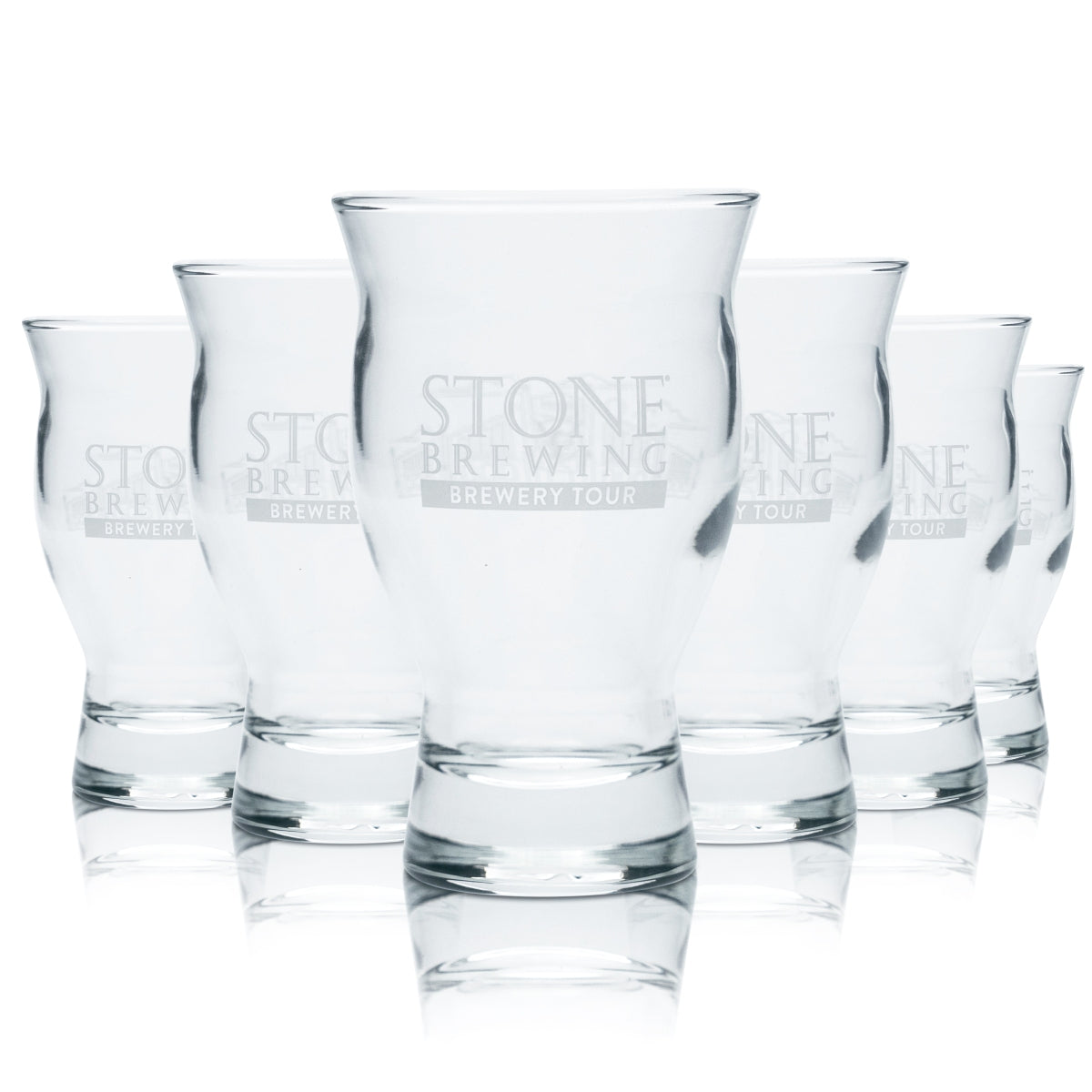 6x Stone Brewing Glass 0.148l Tasting Cup Glasses Craft Beer California USA IPA