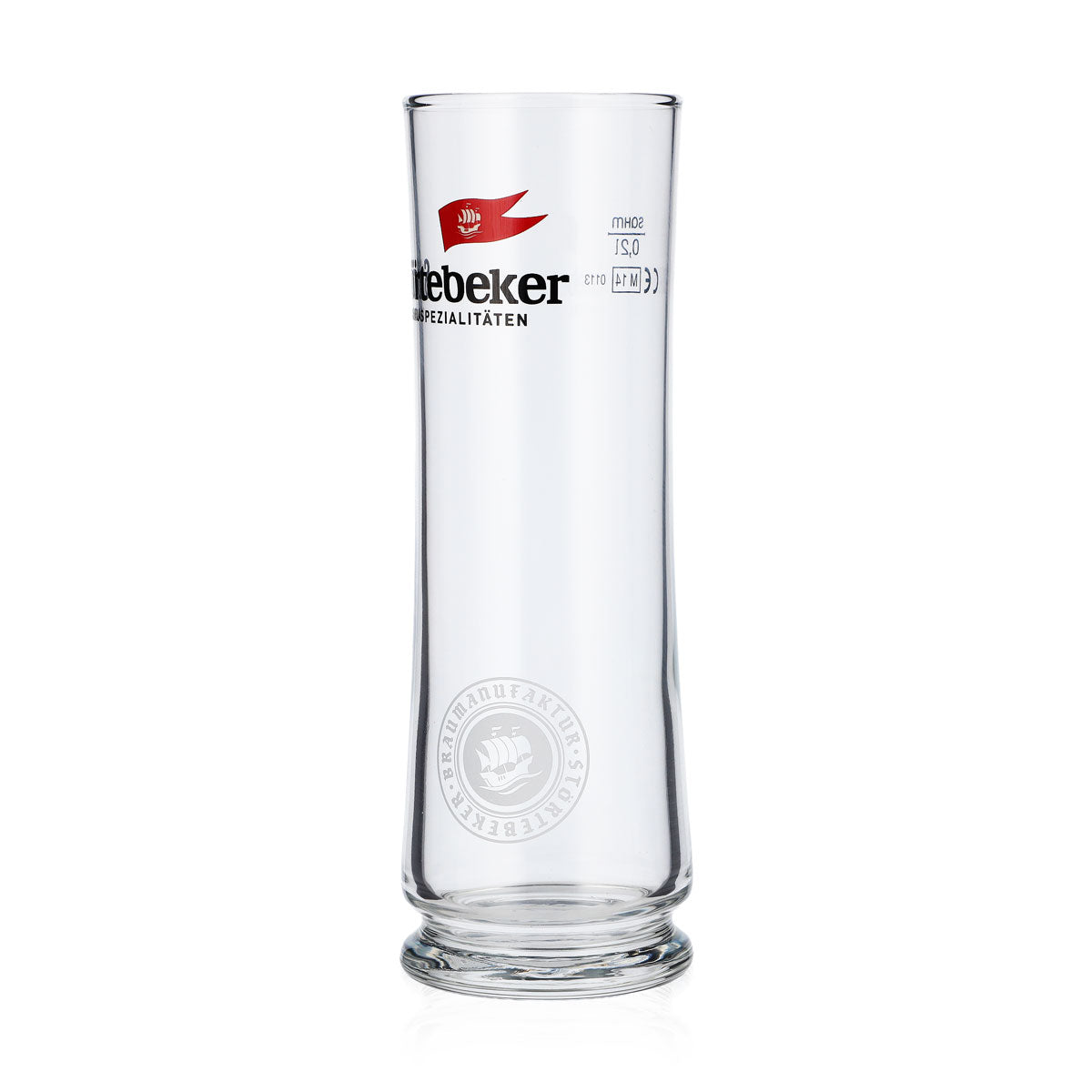 6x Störtebeker beer glass 0.2l mug with round white logo at the bottom Stiegl mug – View 2