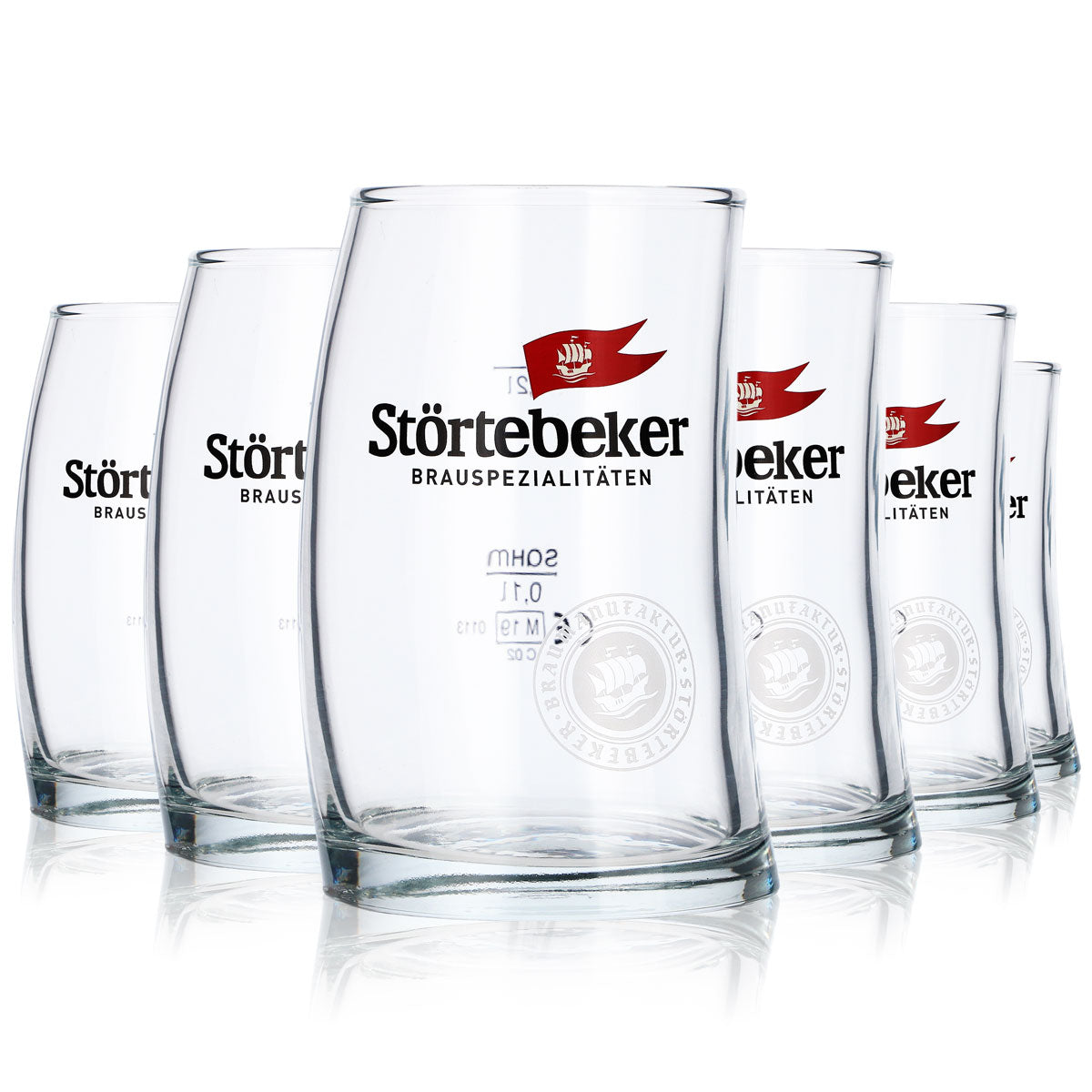 6x Störtebeker Beer Sail Glass Beer Glasses 0.2l Stiegel Mug Design – View 6