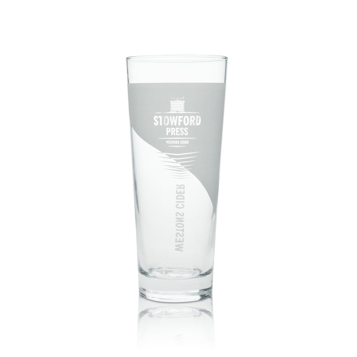 6x Stowford Cider Glass Long Drink Relief 500ml rastal – View 2