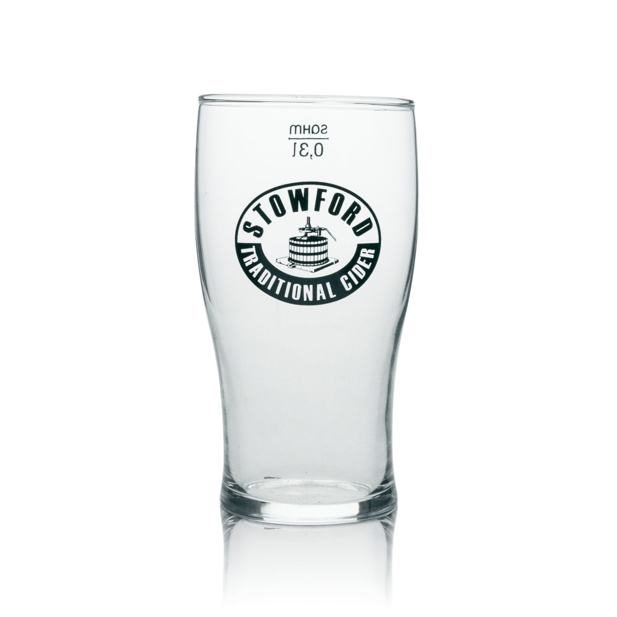 6x Stowford Cider Glass Long Drink Black Logo 300ml – View 2