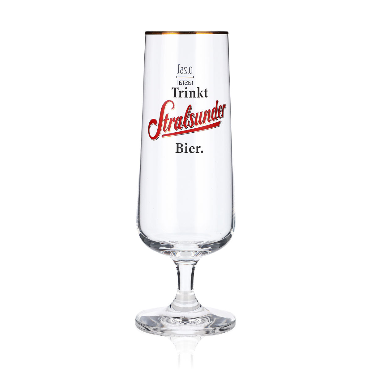 6x Stralsunder beer glasses Beer glasses 0.25 l Goblet Gold rim Rastal Perl – View 2