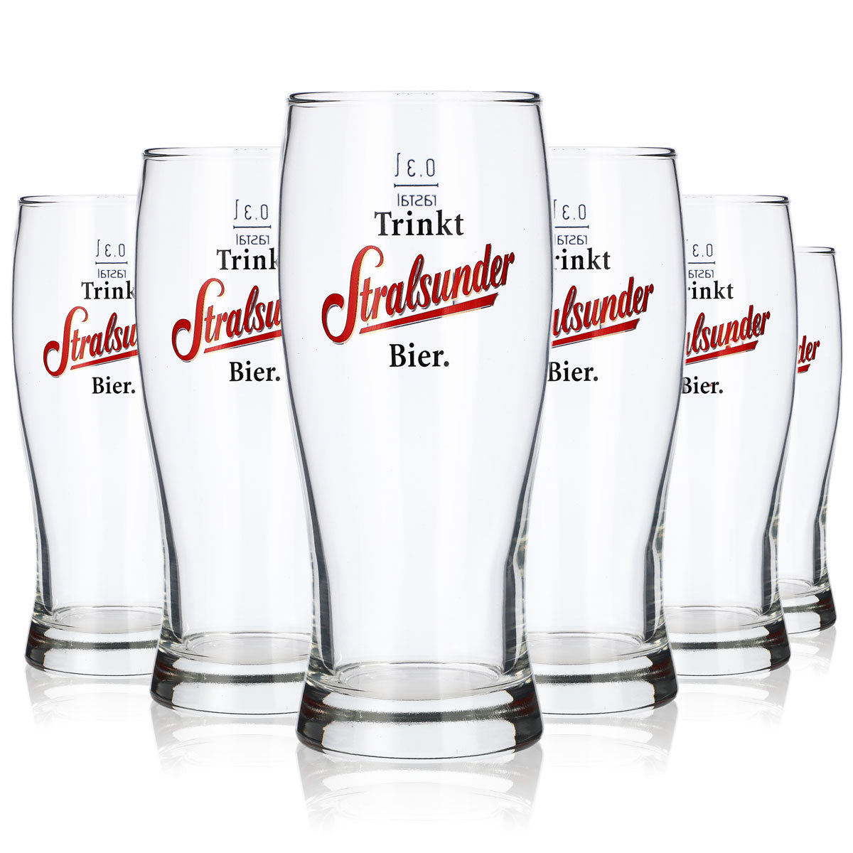 6x Stralsunder glass 0.3l Willi beer glasses set Hanseatic brewery – View 5