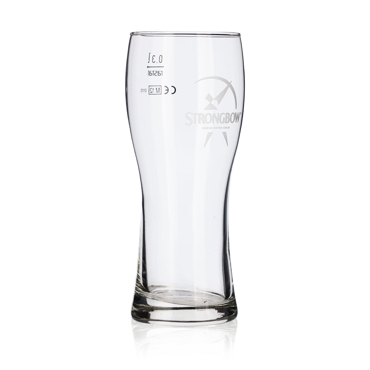 6x Strongbow Cider Glass 0.3l Cup White Logo rastal Bavaria – View 3