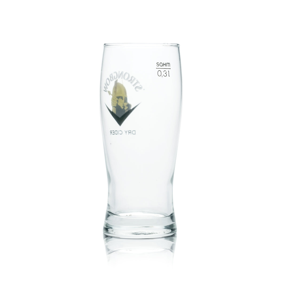 6x Strongbow Glass 0.3l Trophy Pint Glasses Dry Cider Apple Beer Gastro Calibrated UK – View 3