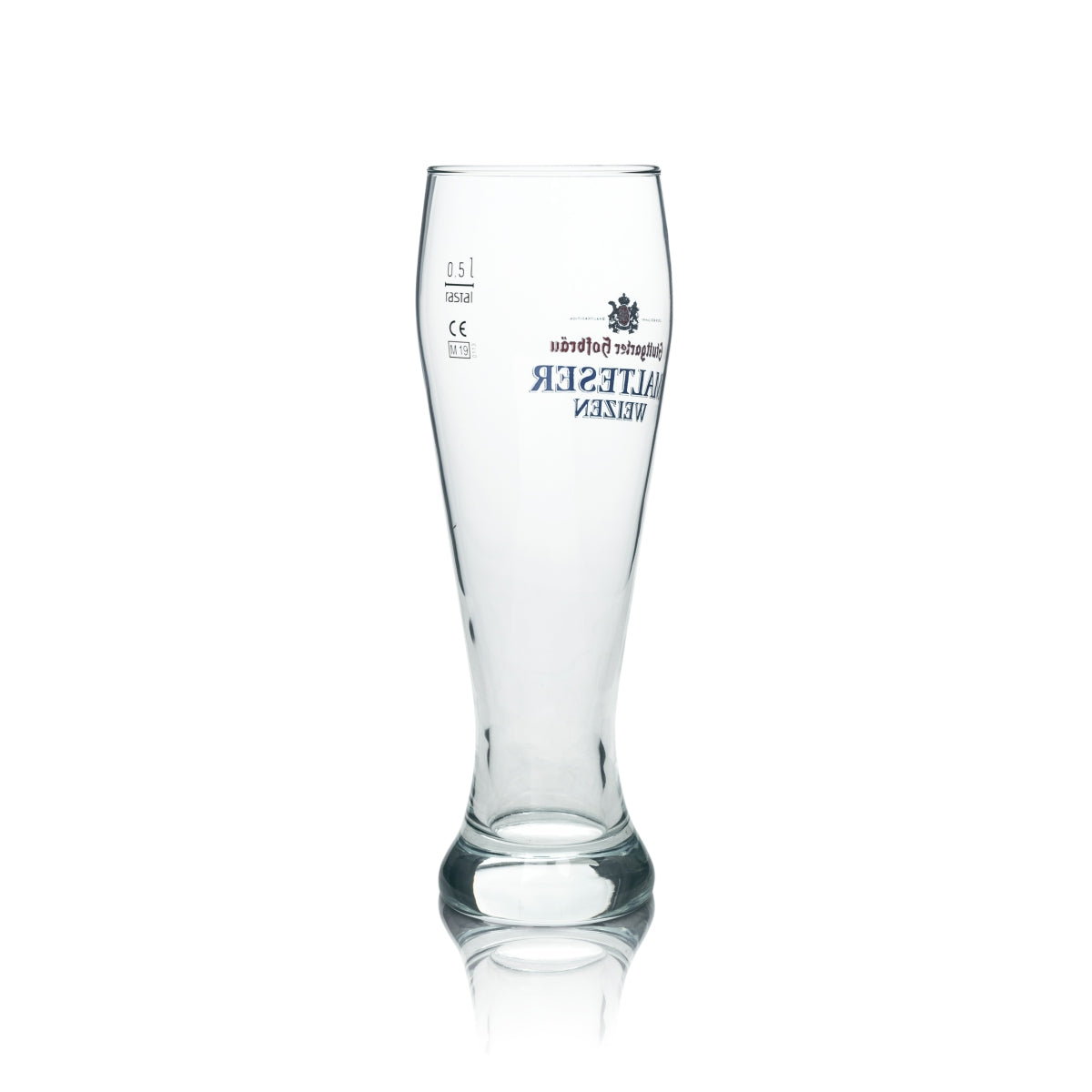 6x Stuttgart Hofbräu beer glass 0.5l Malteser wheat beer glasses Brewery – View 4
