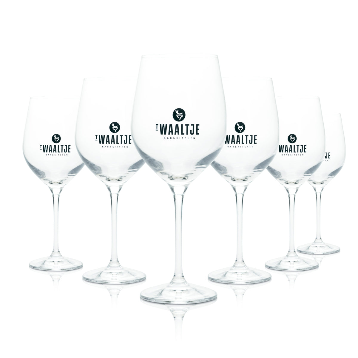 6x 't Waaltje Glass 0.45l Beer Stem Beer Glasses Blonde Golden Ale Bar & Kitchen