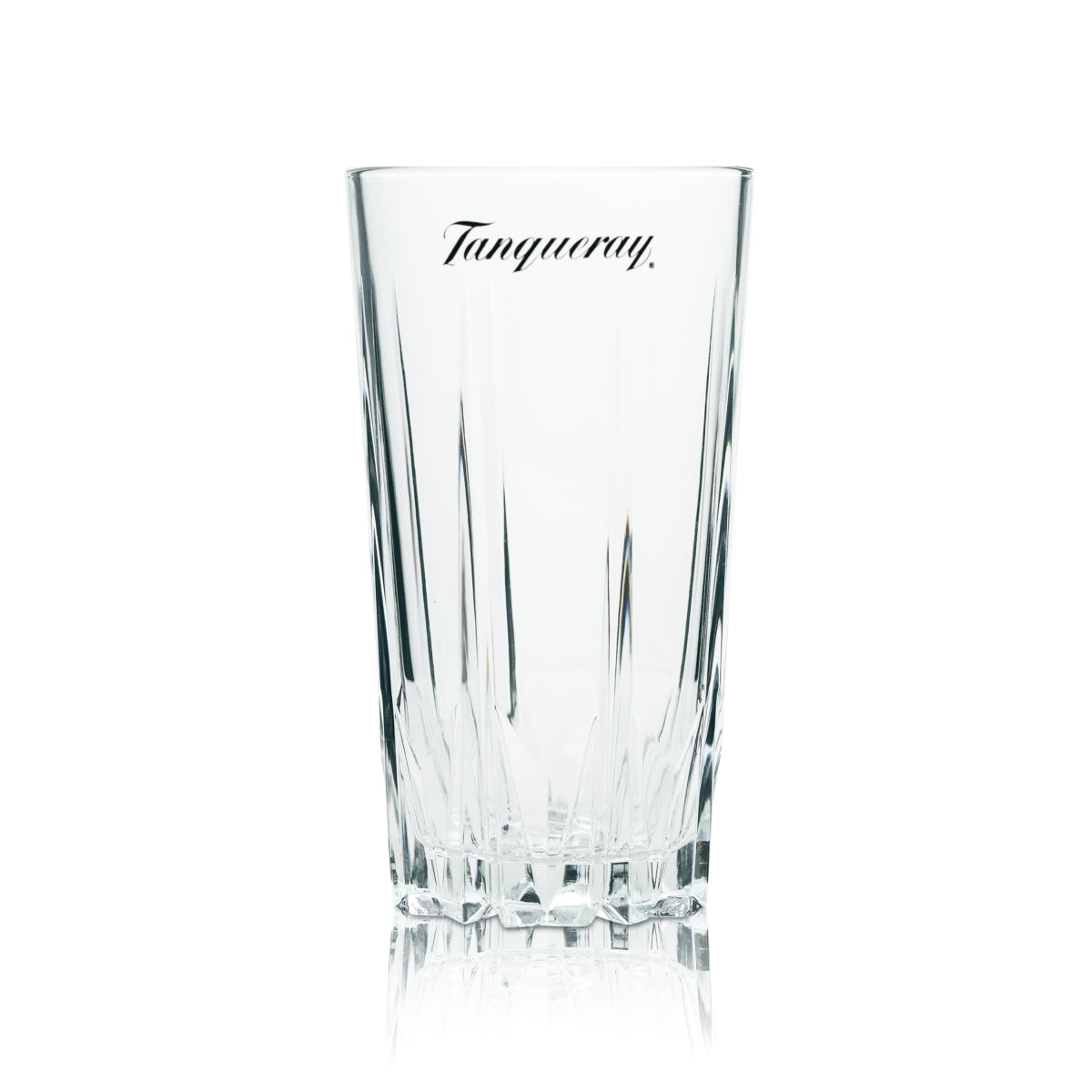 6x Tanqueray Gin Glass 0.4l Long Drink Relief Cocktail Glasses Tonic Contour Ribbed – View 2