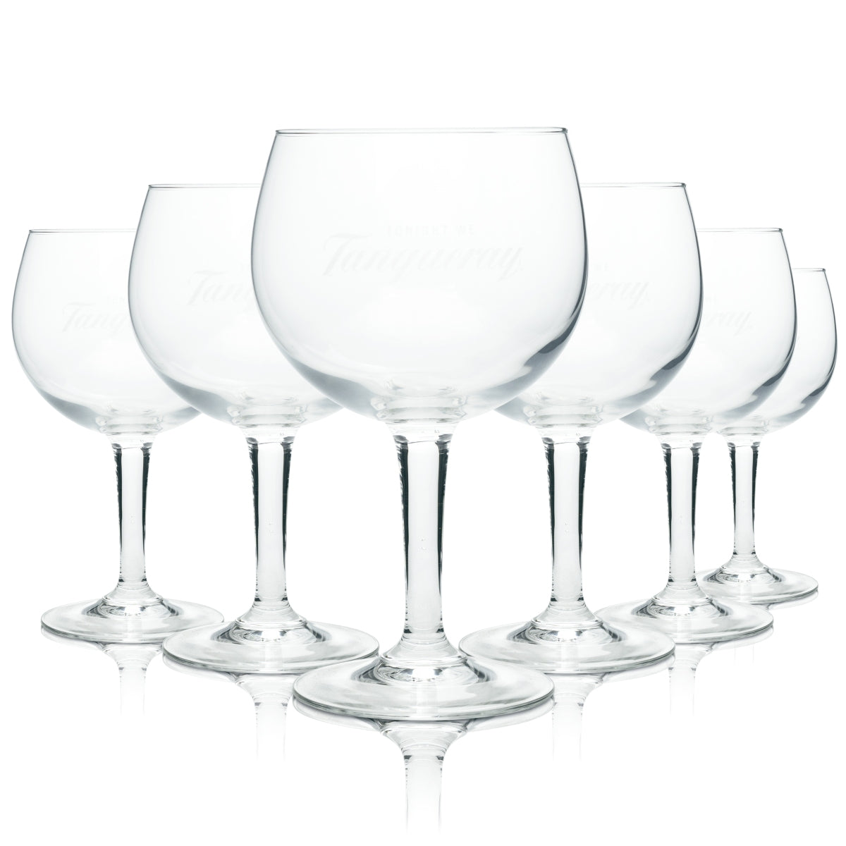 6x Tanqueray Gin Glass Balloon 600ml Copa Glasses Cup Goblet Long Drink Cocktail Bar