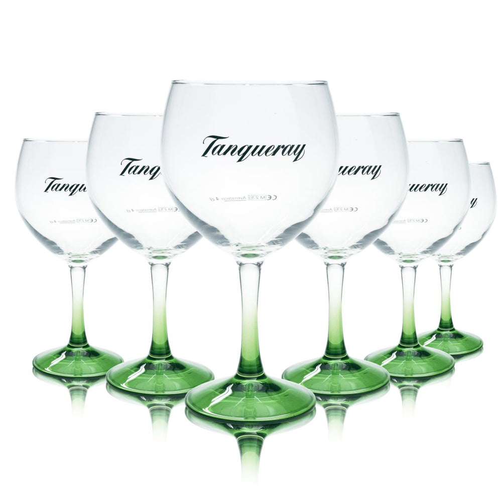 6x Tanqueray Glass 0.62l Balloon Glass New Design Vintia Gin and Tonic Aperitif Glasses