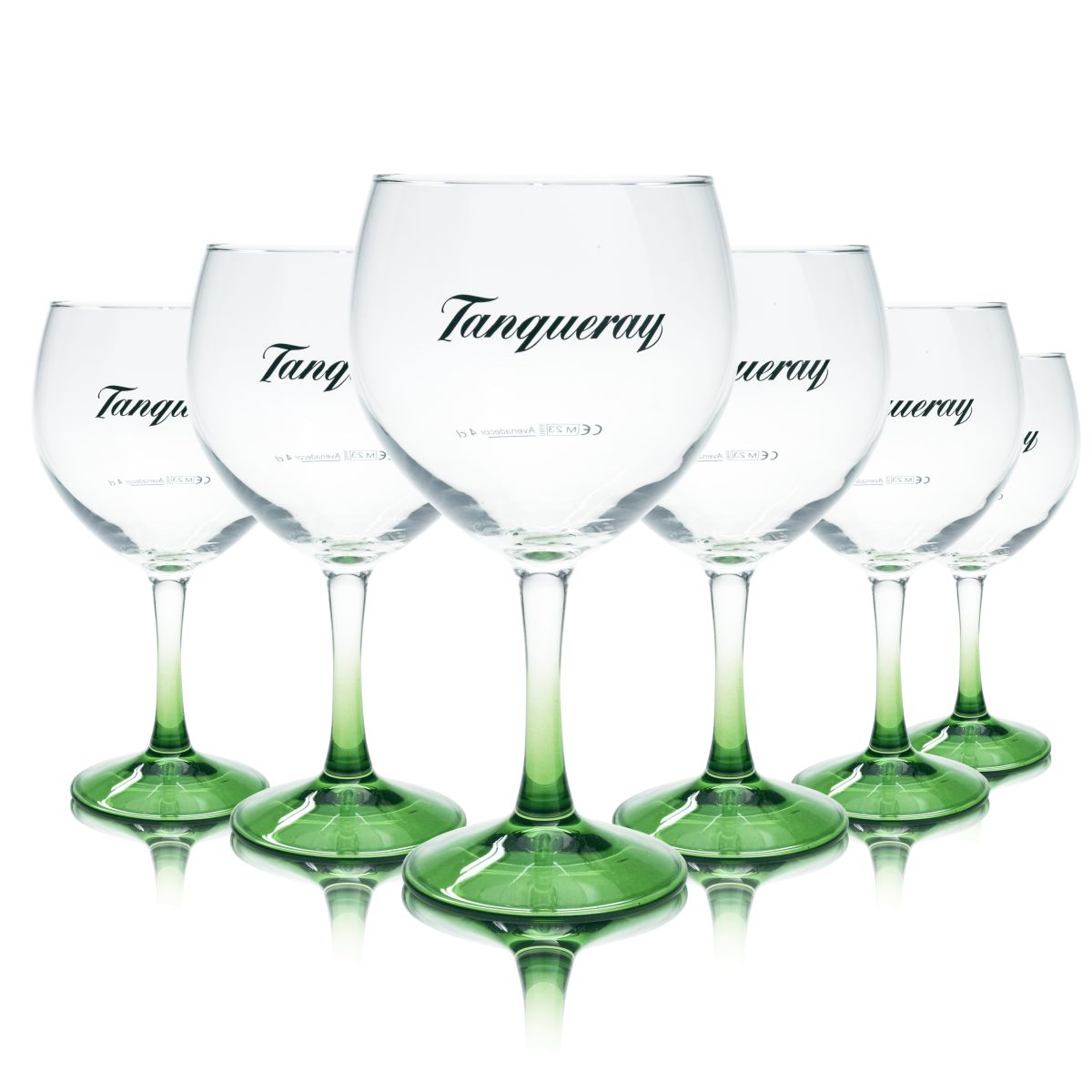 6x Tanqueray Glass 0.62l Balloon Glass New Design Vintia Gin and Tonic Aperitif Glasses