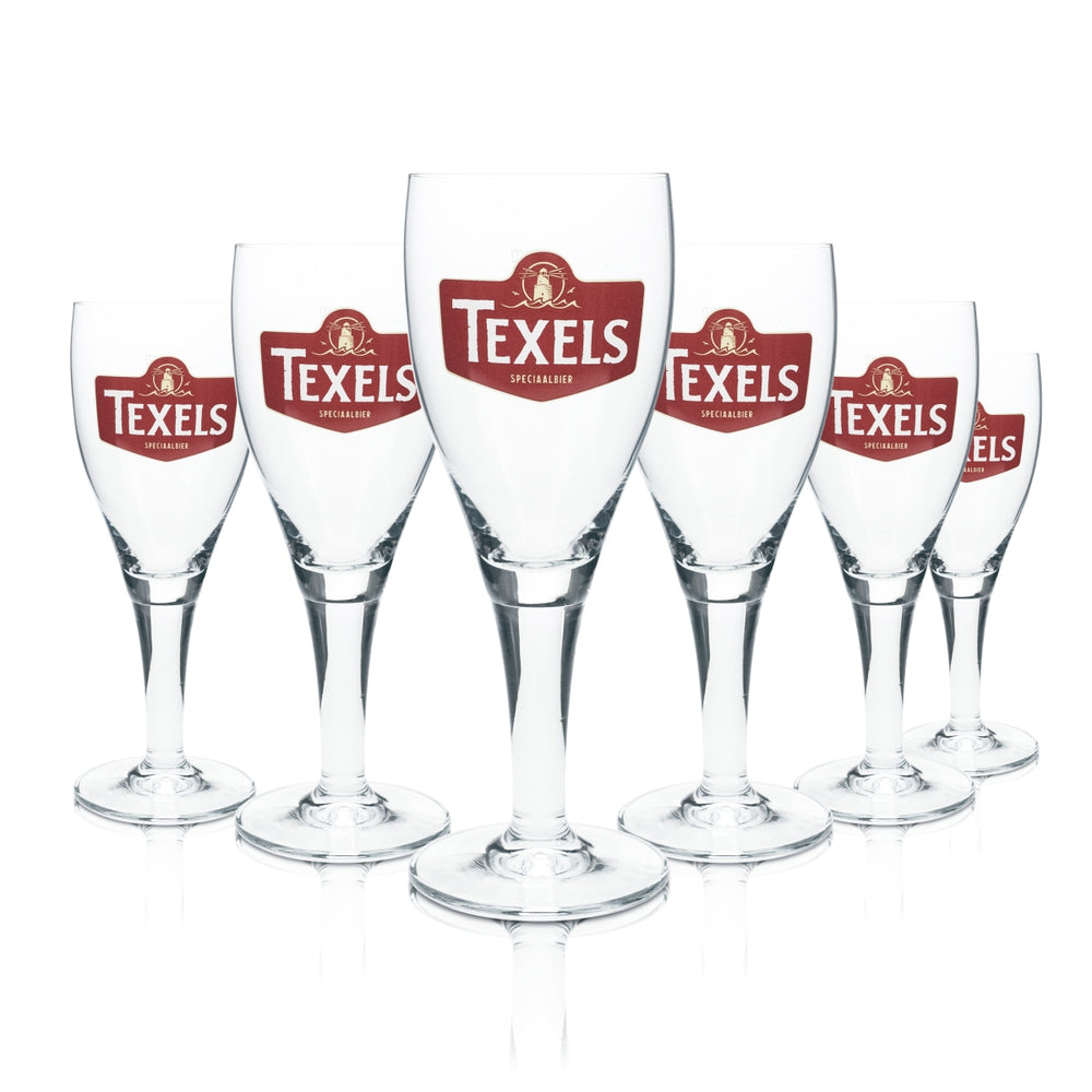 6x Texel glass 0.3l beer tulip goblet cup glasses gastro bar pub Beer NL