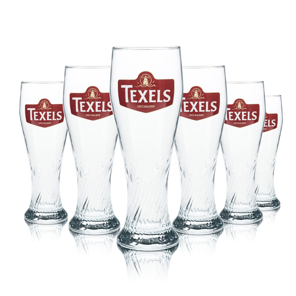 6x Texel wheat beer glass 0.3l wheat yeast contour glasses gastro bar pub beer BEL