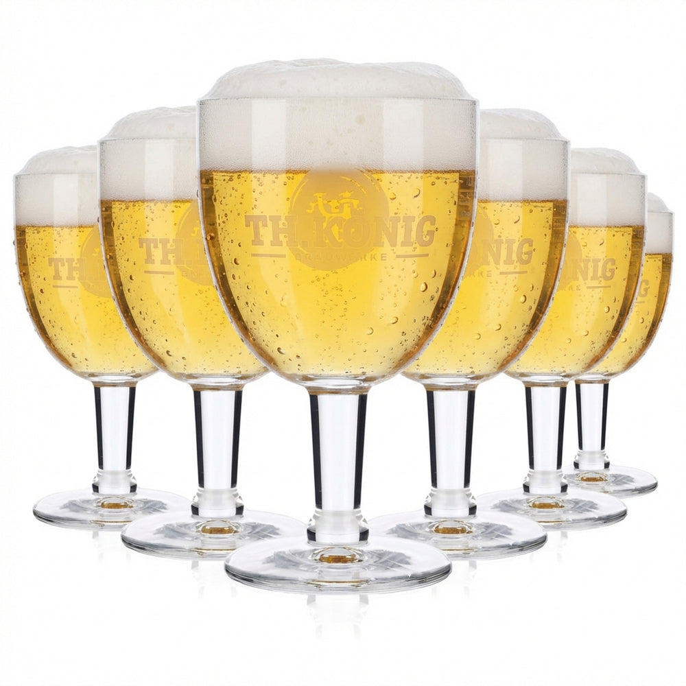 6x TH. König beer glasses Beer glasses Bowl 0.33 l Goblet Pater Cup