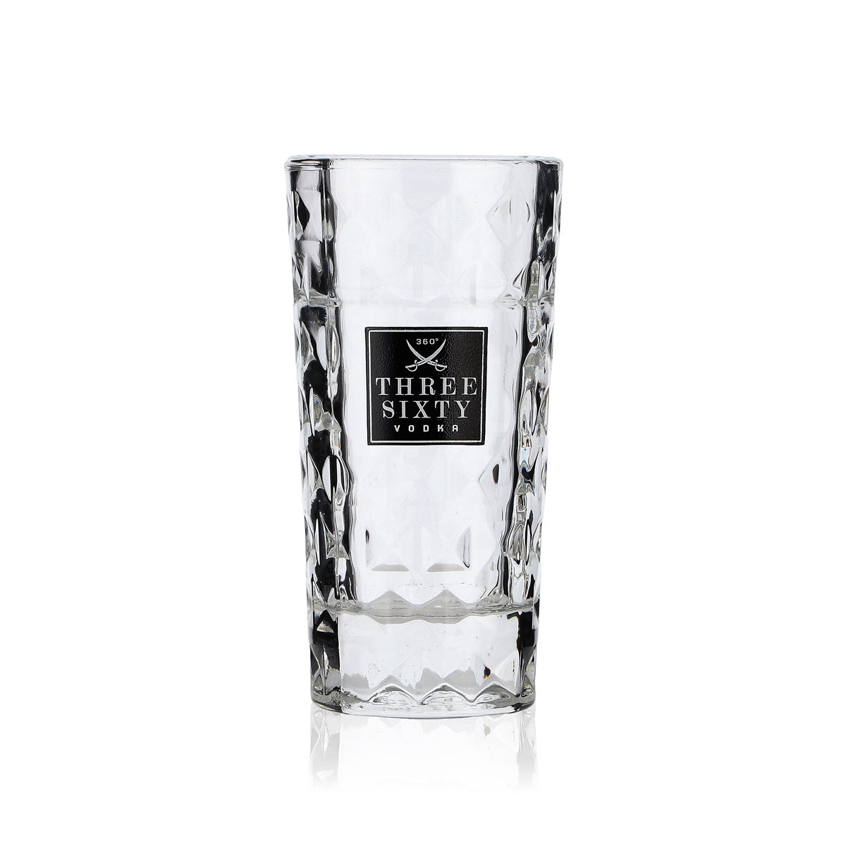 6x Three Sixty Shot Glasses 4cl Shot Glass Set Short Stamper Vodka Relief Design – View 2