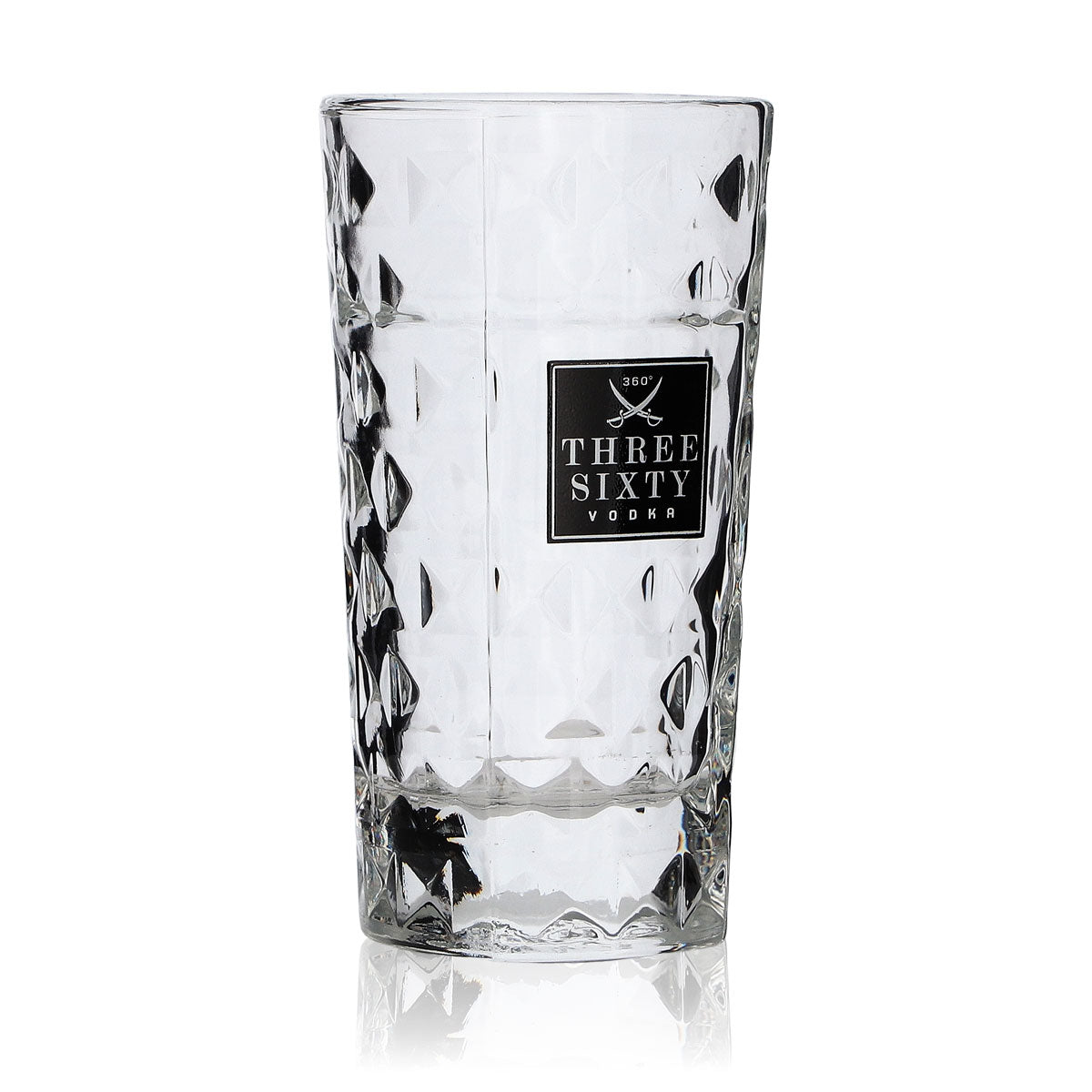 6x Three Sixty Shot Glasses 4cl Shot Glass Set Short Stamper Vodka Relief Design – View 3