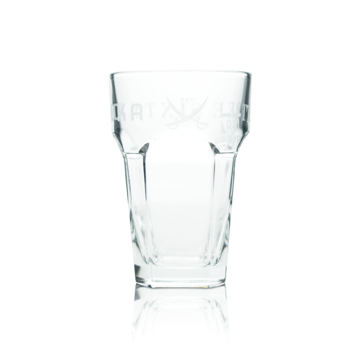 6x Three Sixty Vodka Glass 0.2l Long Drink Cocktail Glasses Bar Gastro Tumbler Oak – View 3