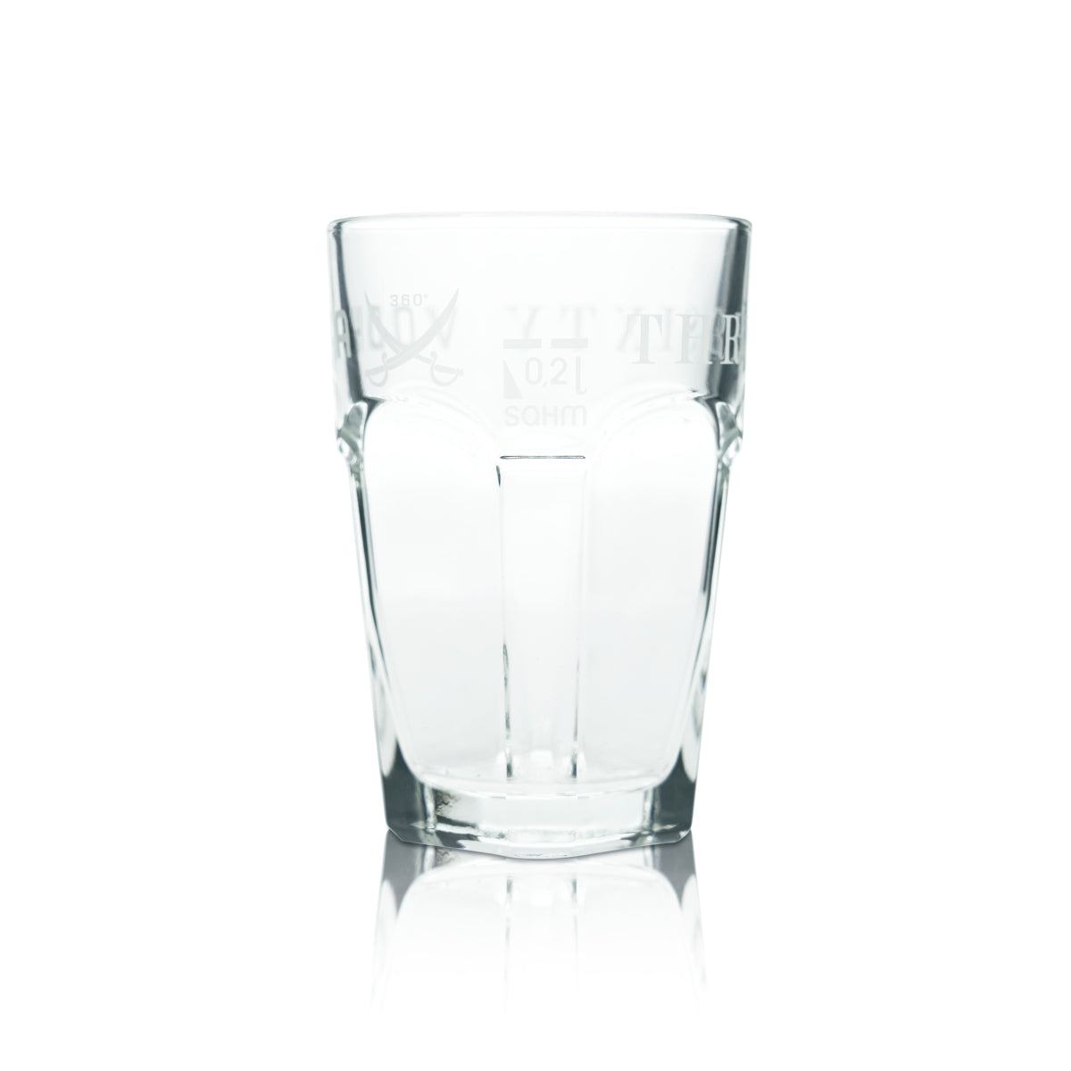 6x Three Sixty Vodka Glass 0.2l Long Drink Cocktail Glasses Bar Gastro Tumbler Oak – View 5