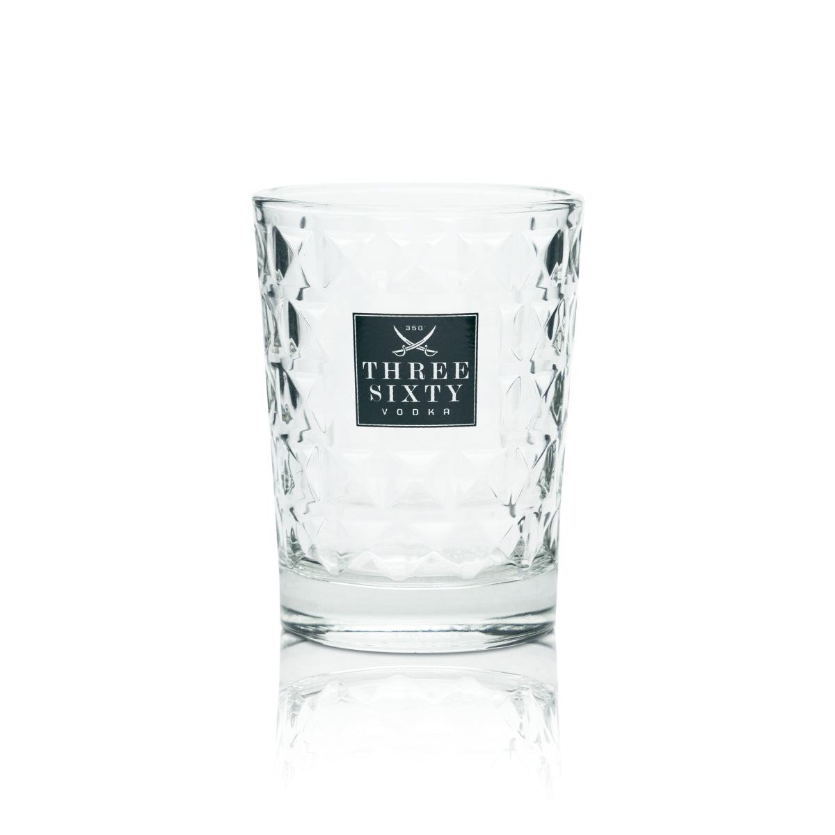 6x Three Sixty Vodka Glass 0.2L Tumbler Relief Glasses Cocktail Long Drink Round – View 2