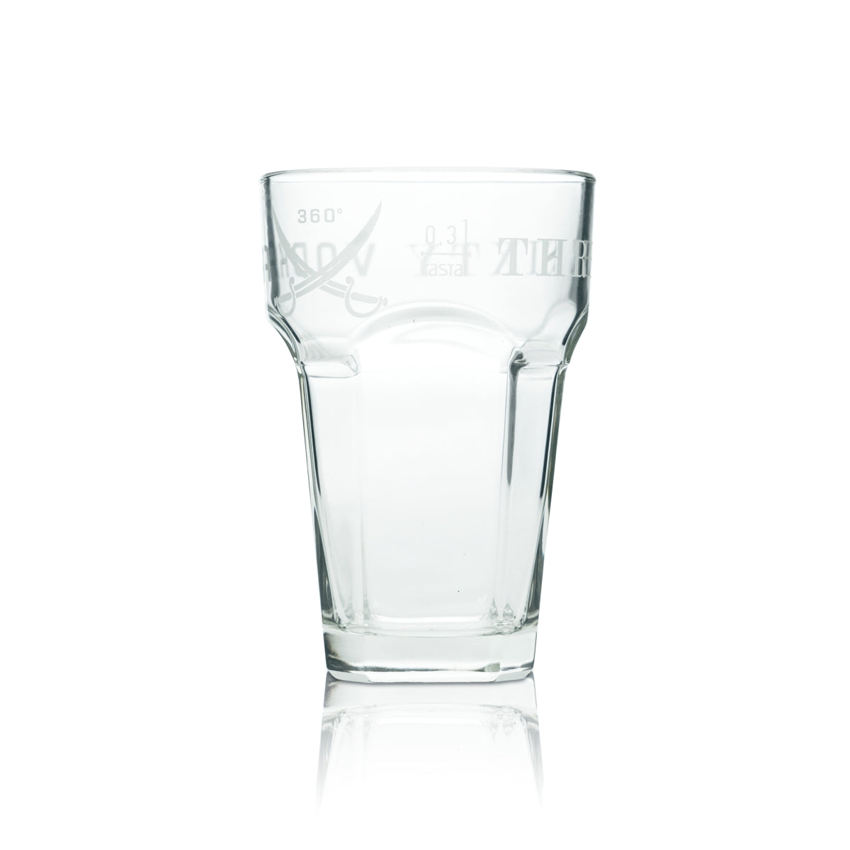 6x Three Sixty Vodka Glass 0.3l Long Drink Cocktail Glasses Bar Gastro Tumbler Oak – View 5