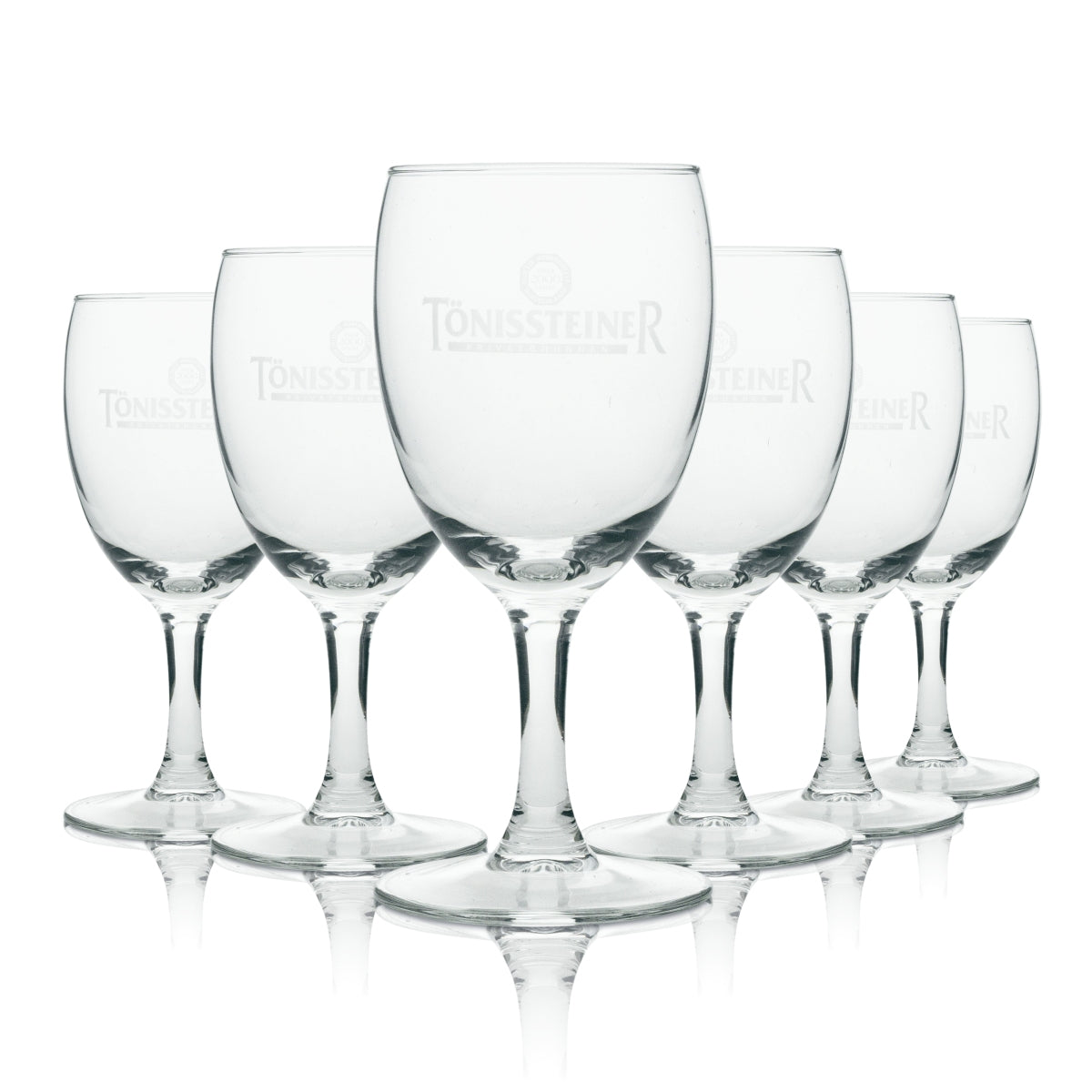 6x Tönissteiner water glass chalice 19cl Rastal