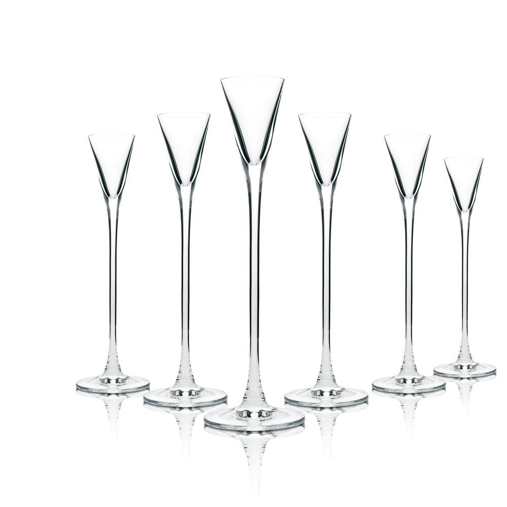 6x Underberg Glass 2cl Stemmed Glass Design Digestif Shot Glasses Elegant Special Edition
