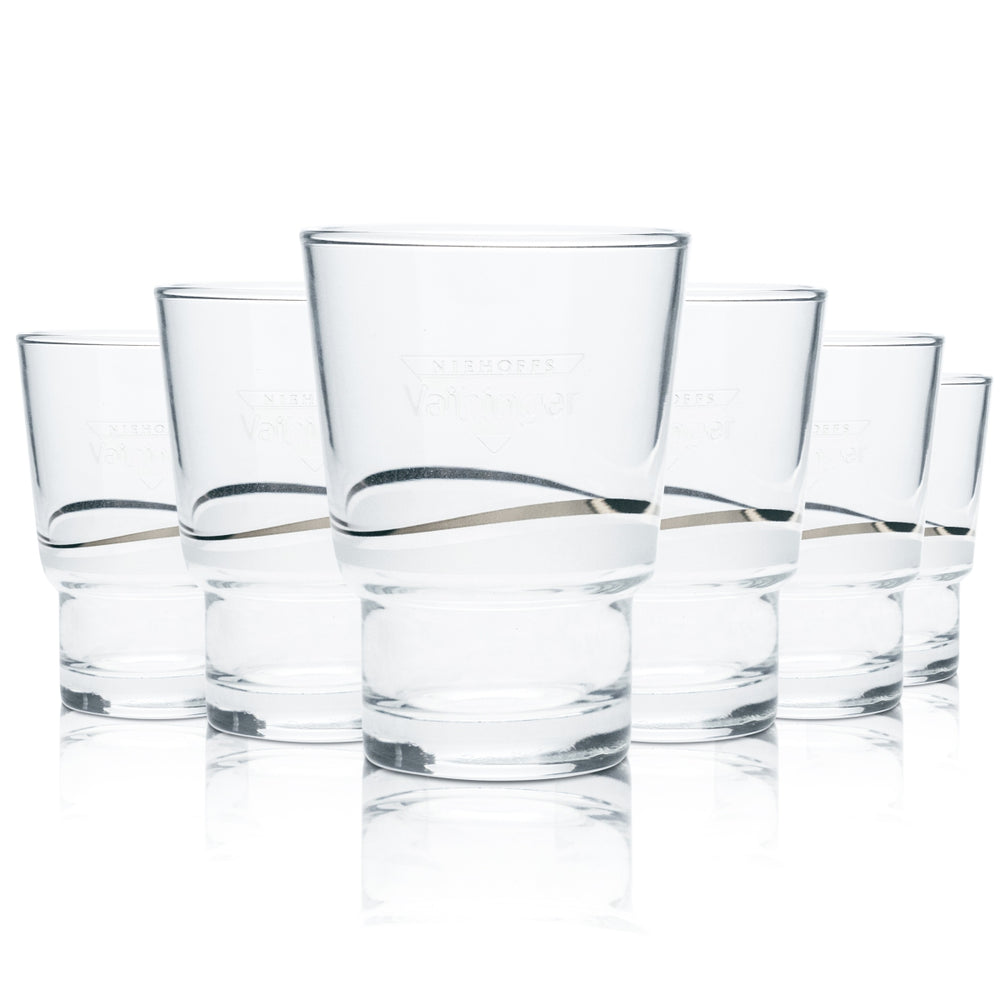 6x Vaihinger glass 0.15 l tumbler, stackable, mineral water, juice glasses, catering