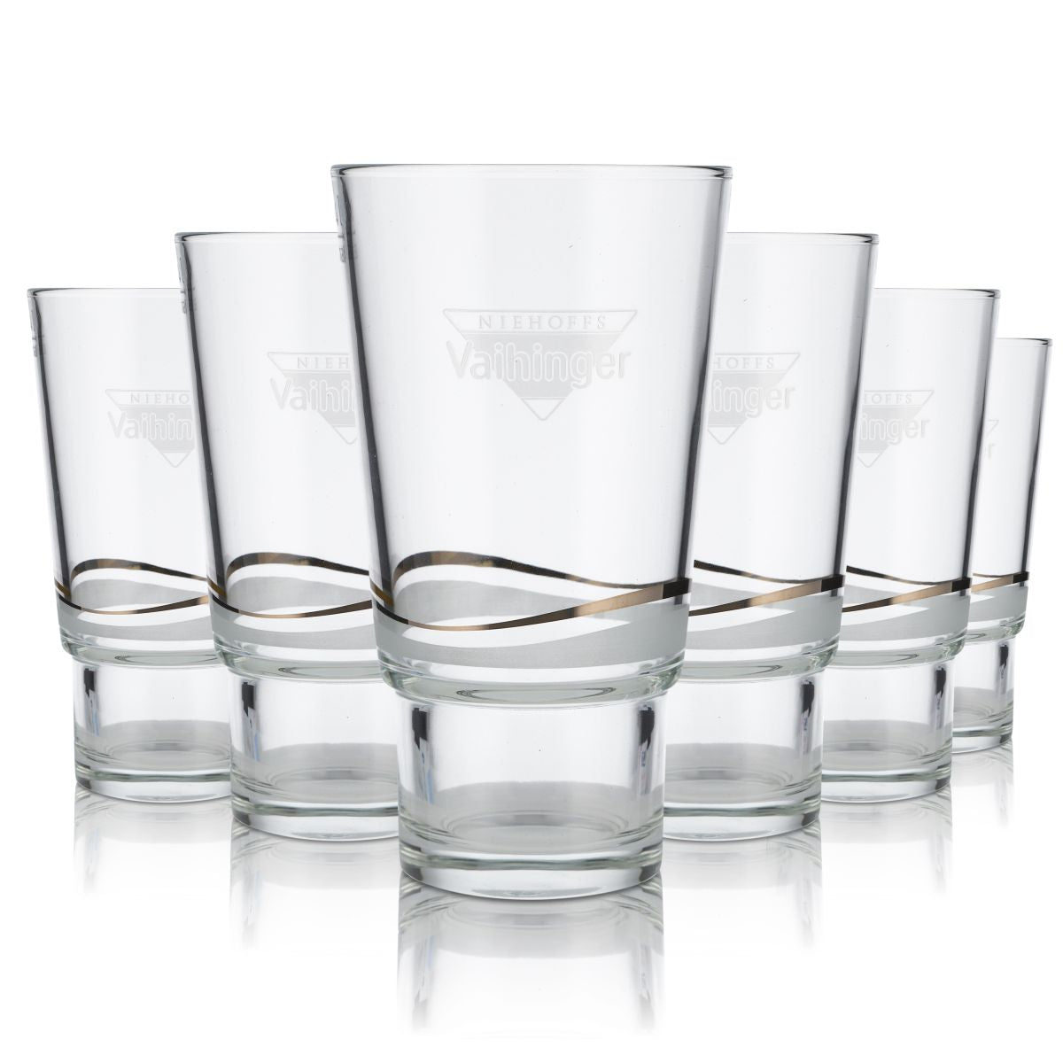 6x Vaihinger glass 0.4l mineral water sparkling tumbler STACK glasses set