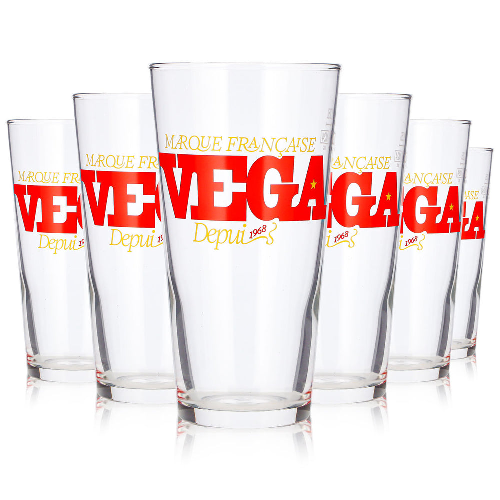 6 Vega Beer Glasses, 0.25 L, Beer Glass, Willibecher, Beer Mug, Seidel (Set of 6)
