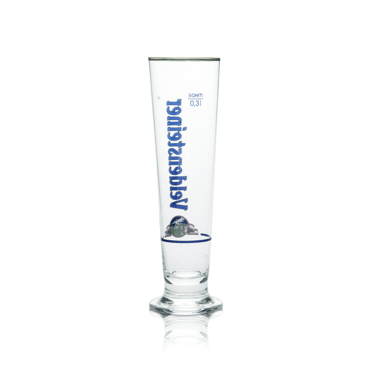 6x Veldensteiner glass 0.3l beer trophy tulip glasses with silver rim, brewery, catering – View 3