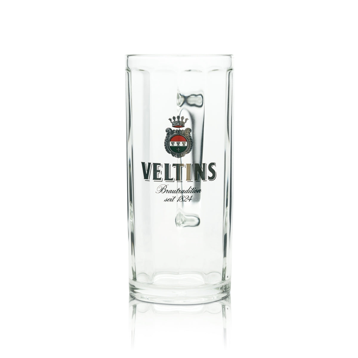6x Veltins beer glass 0.4l mug Moldau Sahm Seidel handle glasses Pils Export Beer – View 2