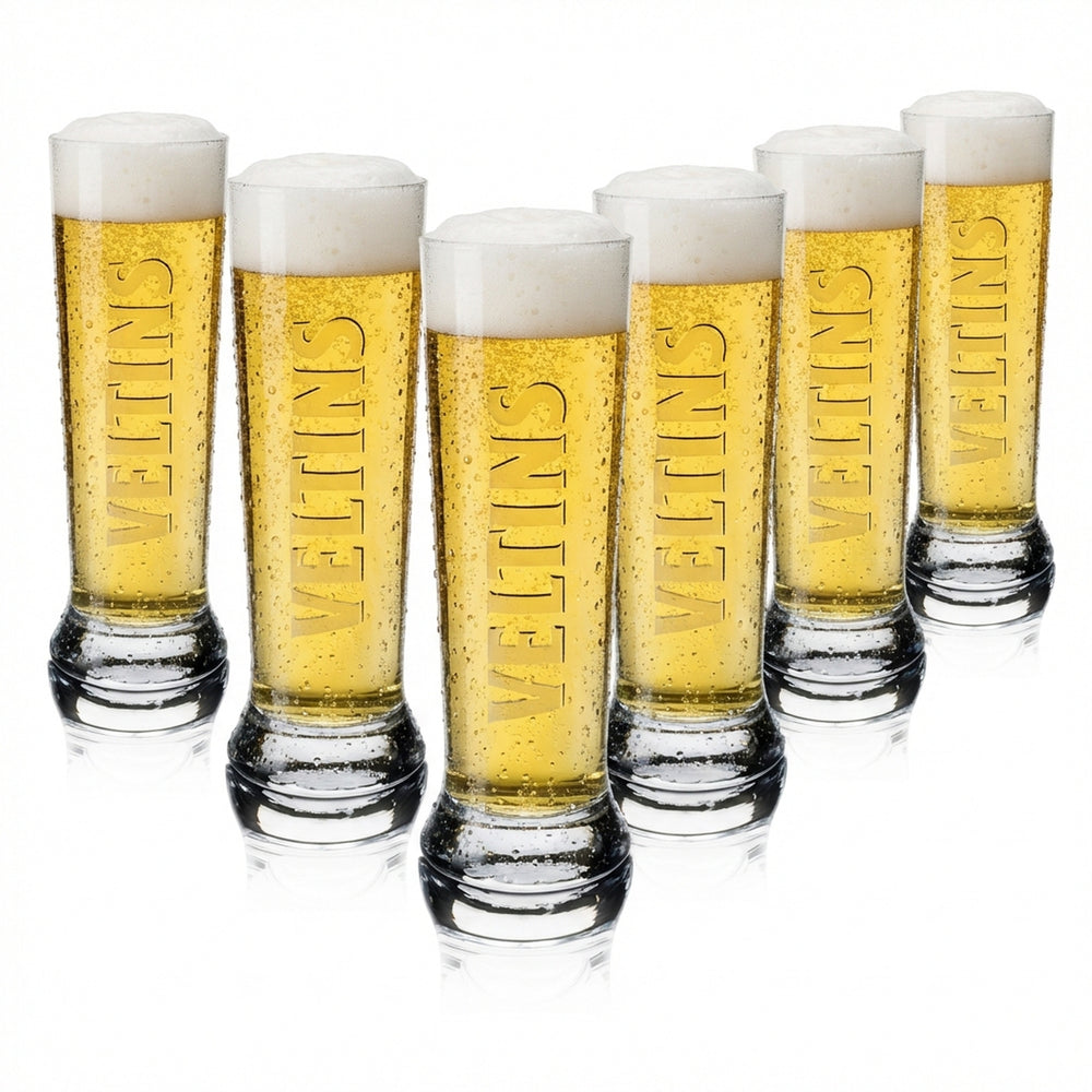 6x Veltins beer glass 0.4l Vancouver Sahm