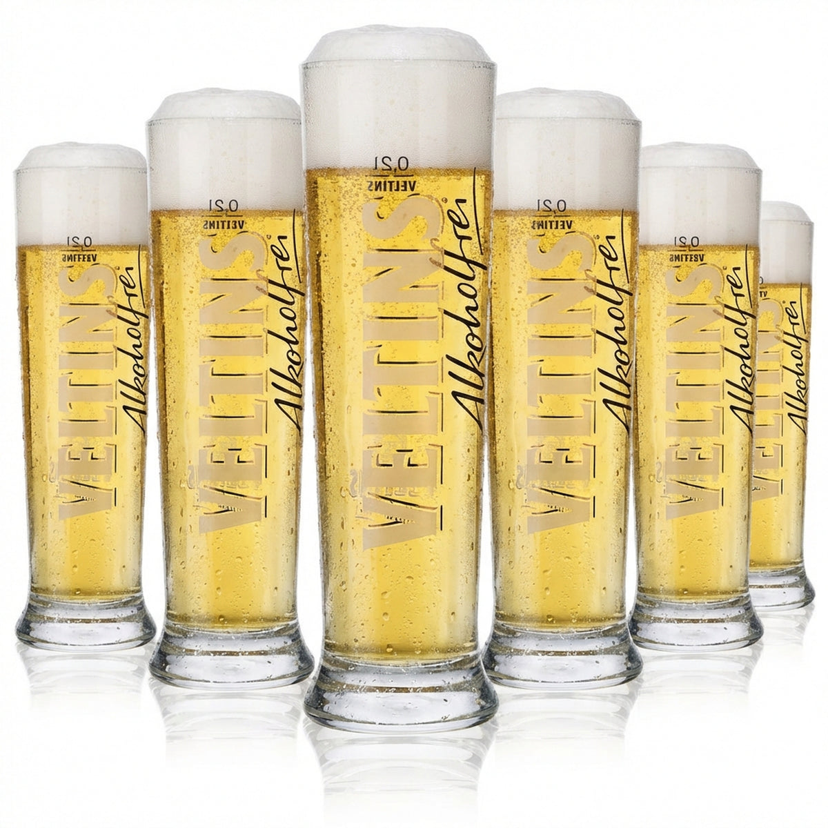 6x Veltins beer glass Beer glasses 0.2 l cup/trophy "non-alcoholic" Vancouver