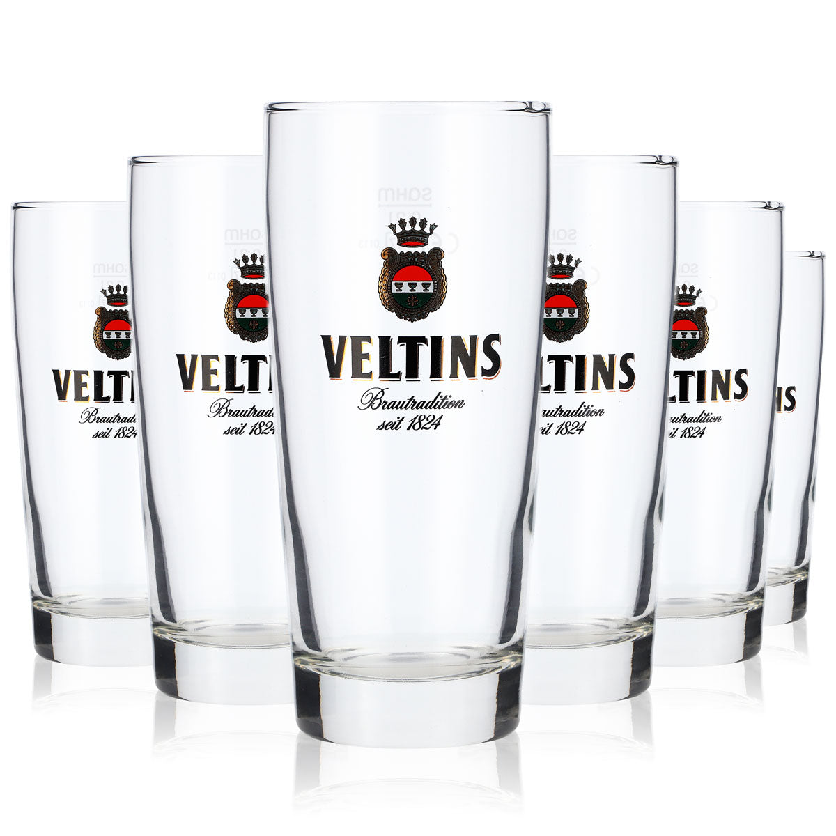 6x Veltins beer glass Willi mug glasses 0.2l beer glasses Sahm – View 2