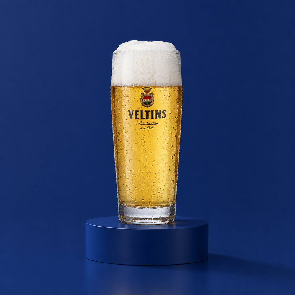 6x Veltins Beer Willi Mug Glass 0.5l Glasses Beer Glasses Mugs Conical