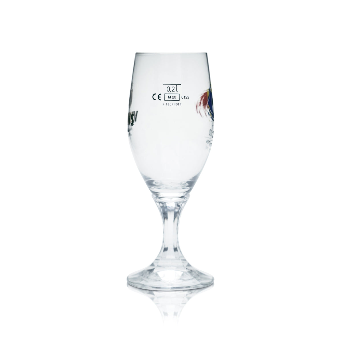 6x Veltins 0.2l beer glasses, tulip shape, Euro 2020 Romania soccer cup – View 3