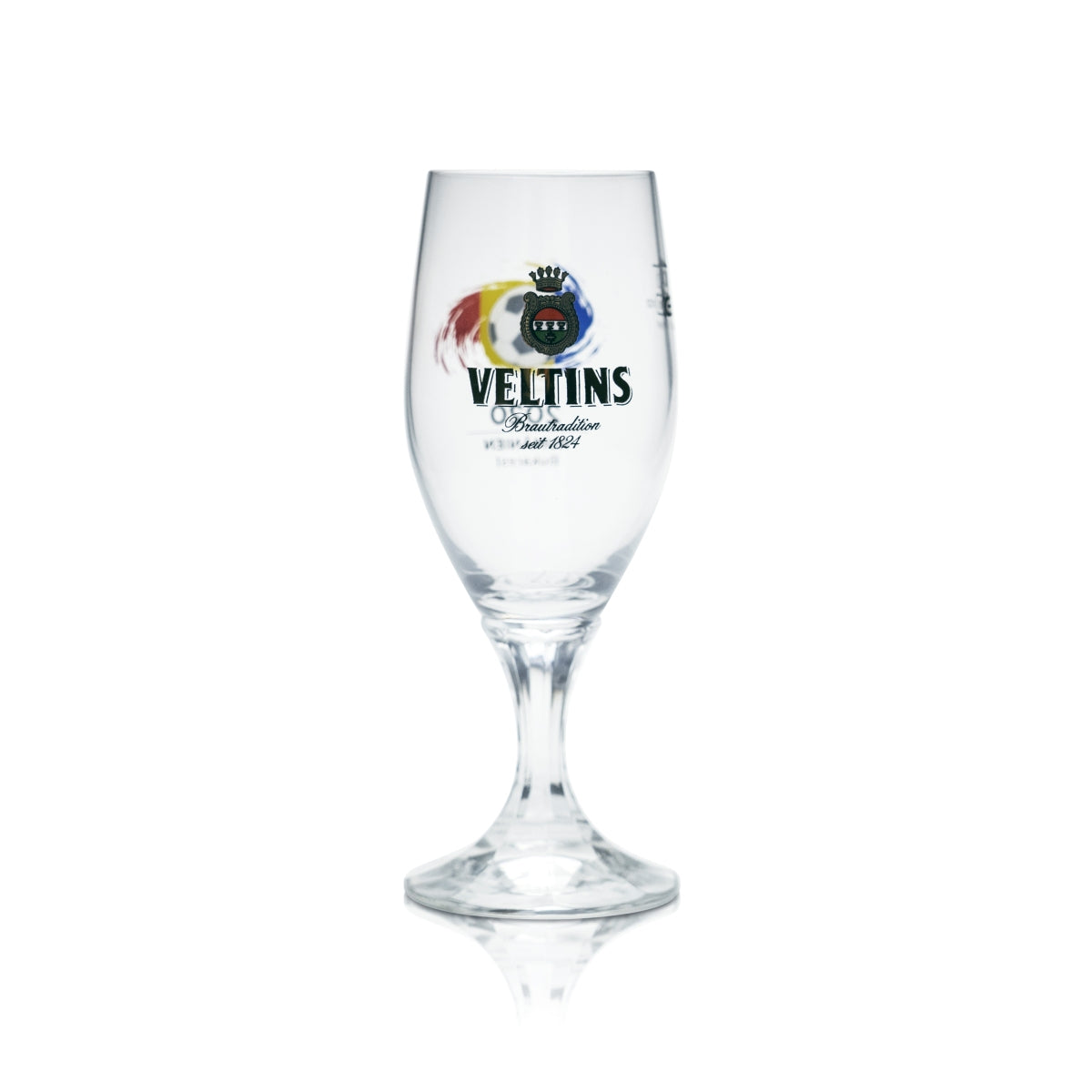 6x Veltins 0.2l beer glasses, tulip shape, Euro 2020 Romania soccer cup – View 4