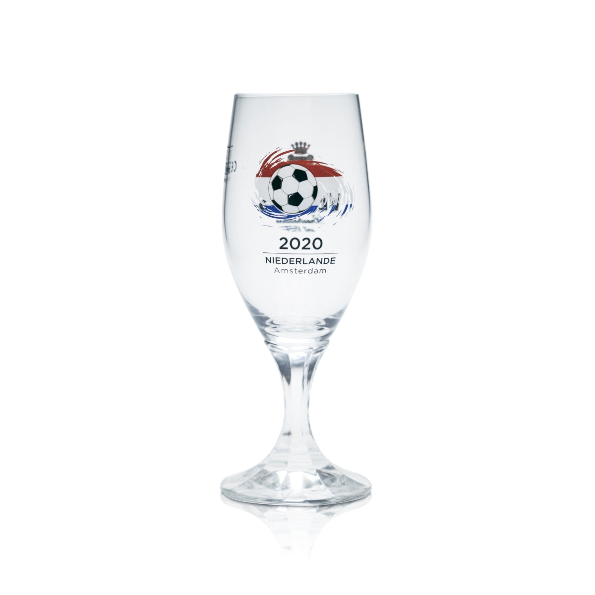 6x Veltins 0.2l beer glasses, tulip shape, Euro 2020 Netherlands soccer cup – View 2