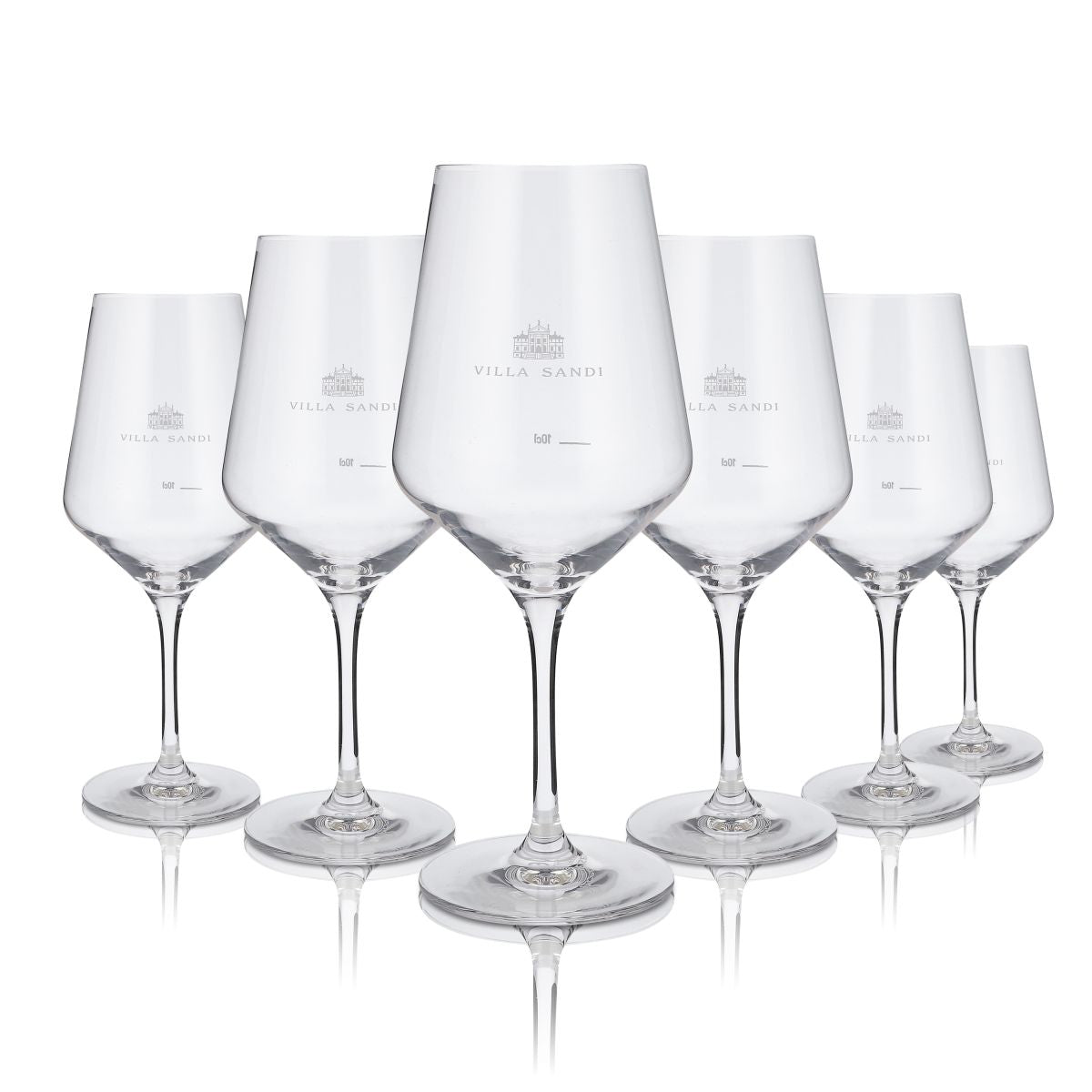 6x Villa Sandi Glass 0.5l Wine Glass Red Wine Glass Harmony 53 Deluxe Glasses Set