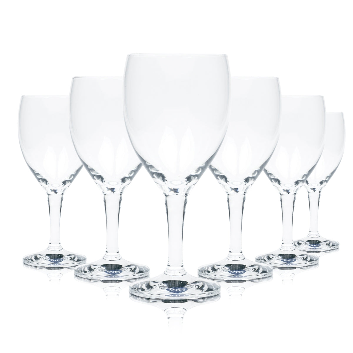 6x Vio water glass 0.2 l stemmed glasses tulip cup catering hotel table breakfast