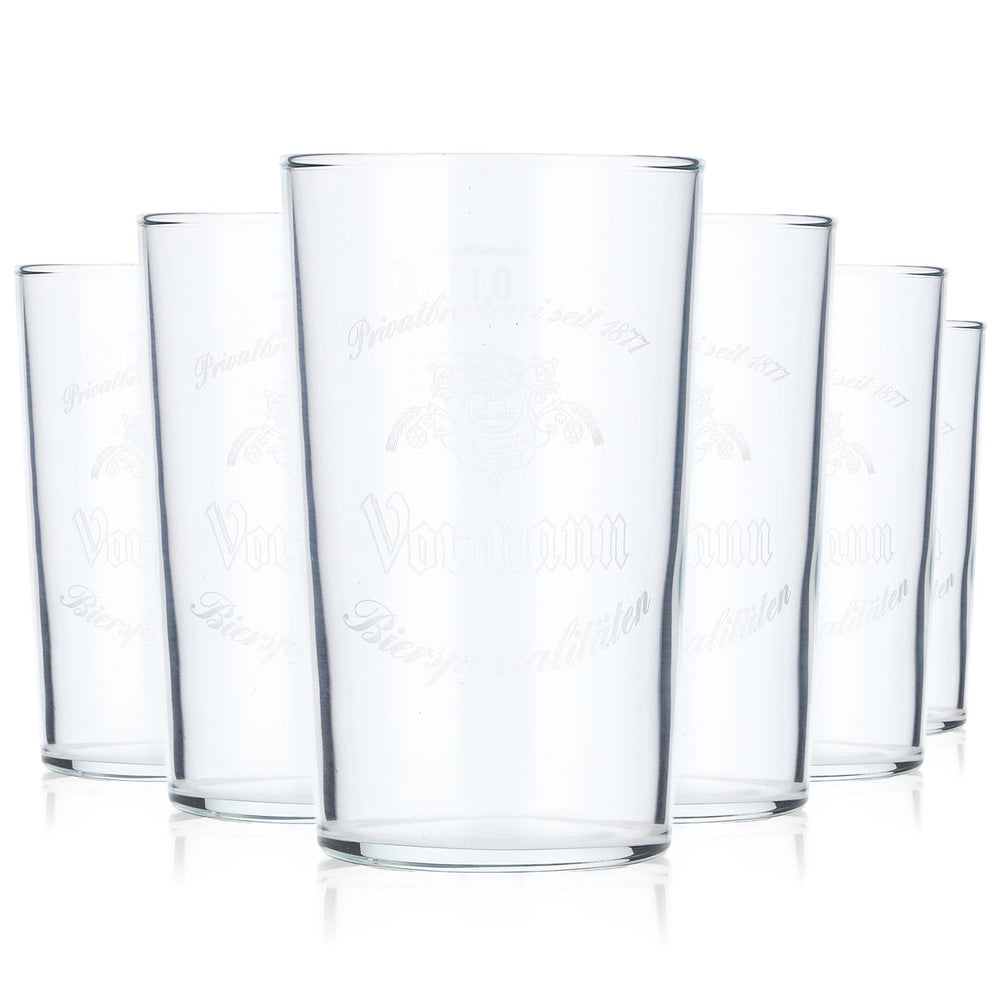 6x Vormann beer glass Welcome glass Tasting glass 0.1l Tumbler Tastigglas