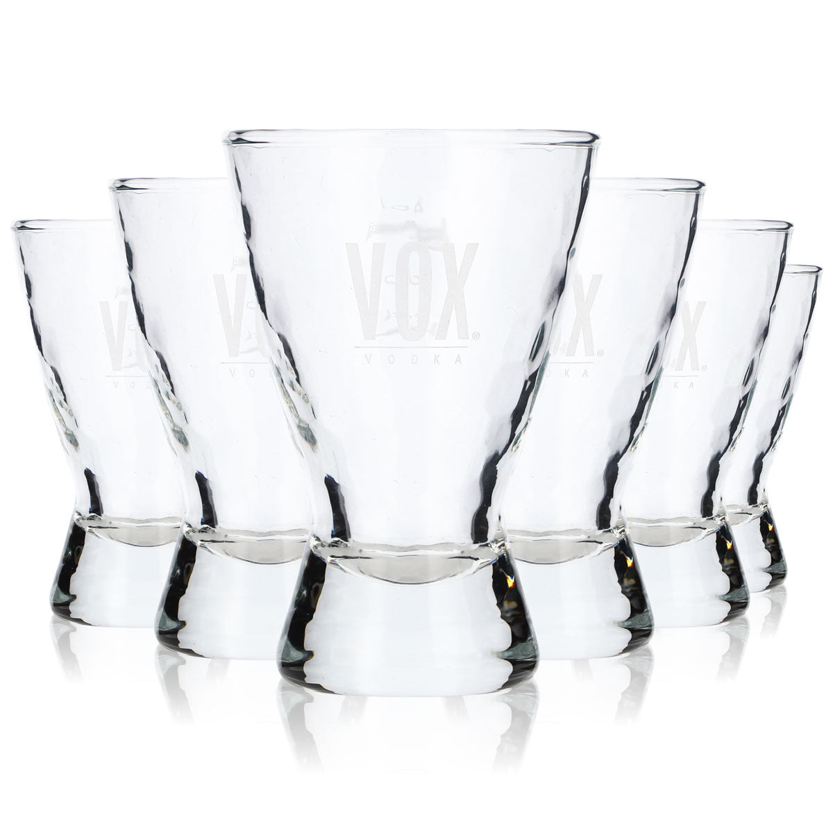 6x Vox Vodka Glass 2cl/4cl Shot Stamper Short "Helsinki" Shot Glasses – View 5
