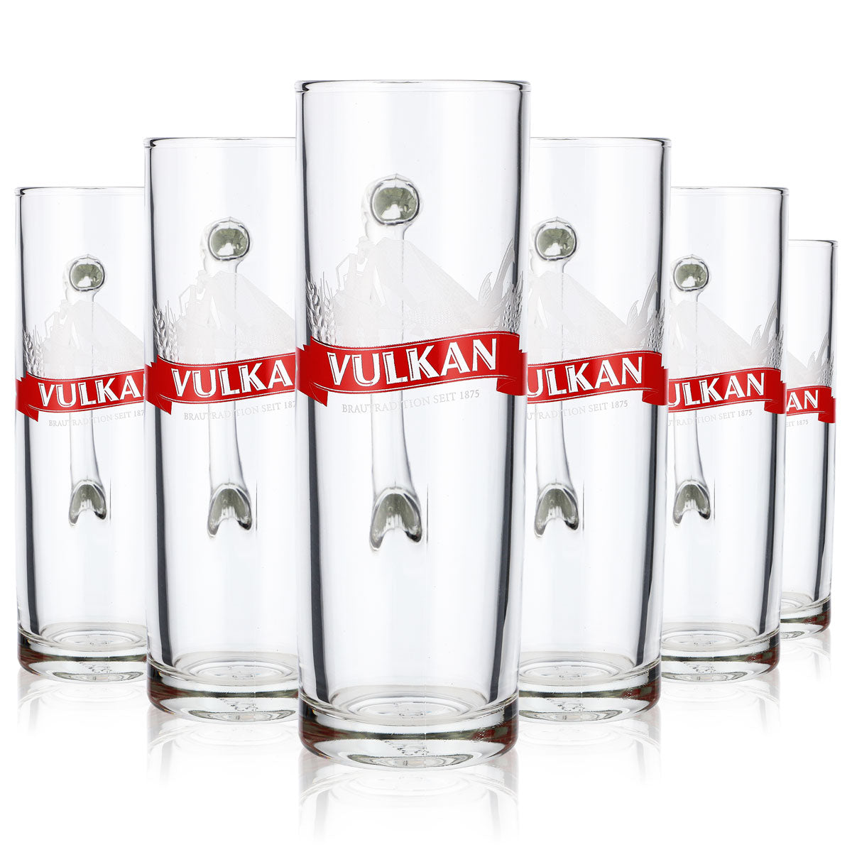 6x Vulkanbräu beer glass 0.3l mug beer stein beer mug Dallas – View 8